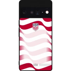 Google Pixel 6 Pro Case Hülle - Silikon schwarz Vereinigten Staaten 2026 personalisierbares Fussballtrikot