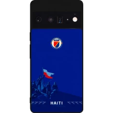 Google Pixel 6 Pro Case Hülle - Silikon schwarz Haiti 2026 personalisierbares Fussballtrikot