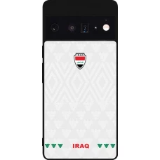 Google Pixel 6 Pro Case Hülle - Silikon schwarz Irak 2026 personalisierbares Fussballtrikot