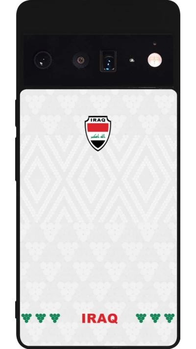 Google Pixel 6 Pro Case Hülle - Silikon schwarz Irak 2026 personalisierbares Fussballtrikot
