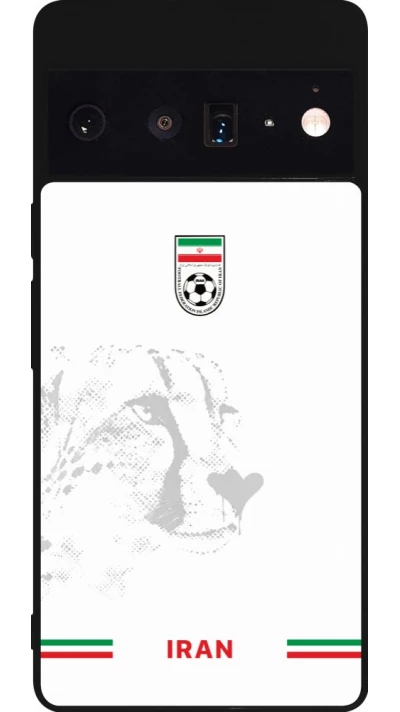 Google Pixel 6 Pro Case Hülle - Silikon schwarz Iran 2026 personalisierbares Fussballtrikot