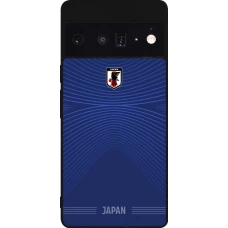 Google Pixel 6 Pro Case Hülle - Silikon schwarz Japan 2026 personalisierbares Fussballtrikot