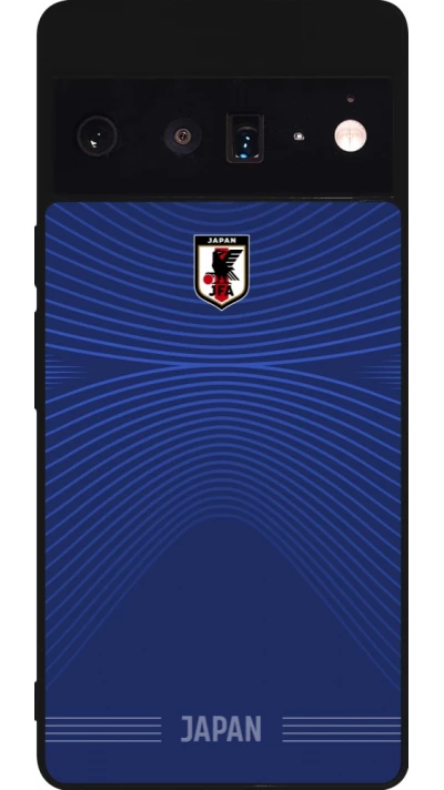 Google Pixel 6 Pro Case Hülle - Silikon schwarz Japan 2026 personalisierbares Fussballtrikot