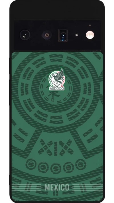 Google Pixel 6 Pro Case Hülle - Silikon schwarz Mexiko 2026 personalisierbares Fussballtrikot