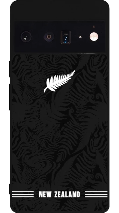 Google Pixel 6 Pro Case Hülle - Silikon schwarz Neuseeland 2026 personalisierbares Fussballtrikot