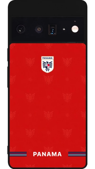 Google Pixel 6 Pro Case Hülle - Silikon schwarz Panama 2026 personalisierbares Fussballtrikot