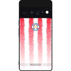 Google Pixel 6 Pro Case Hülle - Silikon schwarz Paraguay 2026 personalisierbares Fussballtrikot