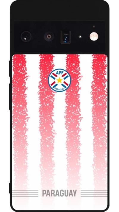 Google Pixel 6 Pro Case Hülle - Silikon schwarz Paraguay 2026 personalisierbares Fussballtrikot