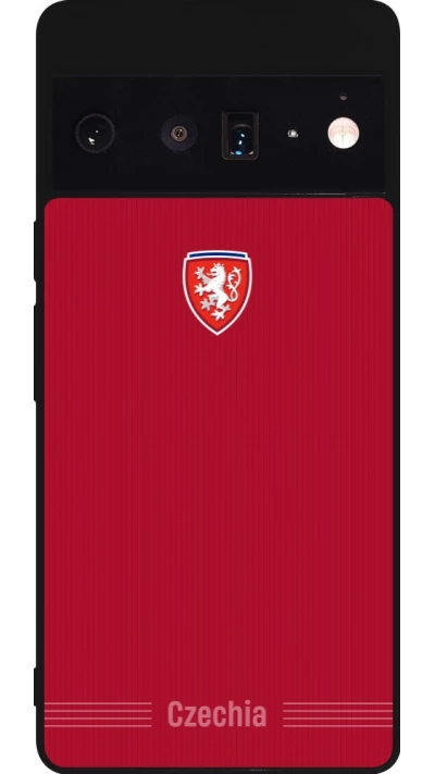 Google Pixel 6 Pro Case Hülle - Silikon schwarz Tschechische Republik 2026 personalisierbares Fussballtrikot