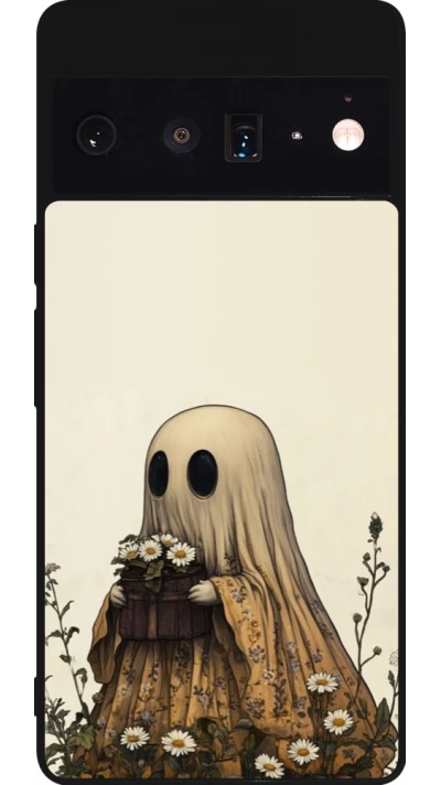 Google Pixel 6 Pro Case Hülle - Silikon schwarz Halloween 2025 Ghost gardener