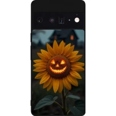 Google Pixel 6 Pro Case Hülle - Silikon schwarz Halloween 2026 Evil Sunflower