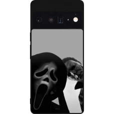 Google Pixel 6 Pro Case Hülle - Silikon schwarz Halloween 2026 Scream and Michael Myers