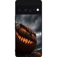 Google Pixel 6 Pro Case Hülle - Silikon schwarz Halloween 2026 The Wicked Pumpkin
