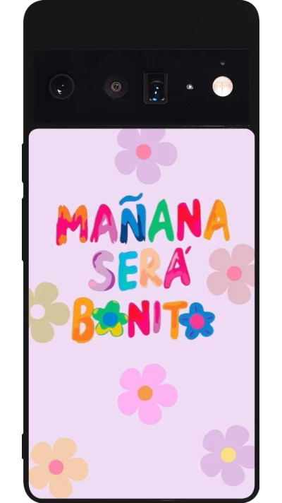 Google Pixel 6 Pro Case Hülle - Silikon schwarz Karol G Manana sera bonito