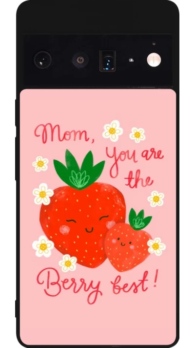 Google Pixel 6 Pro Case Hülle - Silikon schwarz Mom 2026 Berry best