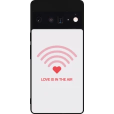 Google Pixel 6 Pro Case Hülle - Silikon schwarz Saint Valentines Day 26 Love is in the air