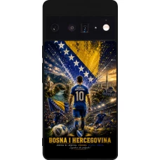 Google Pixel 6 Pro Case Hülle - Silikon schwarz Fussball Bosnien und Herzegowina splash 2026