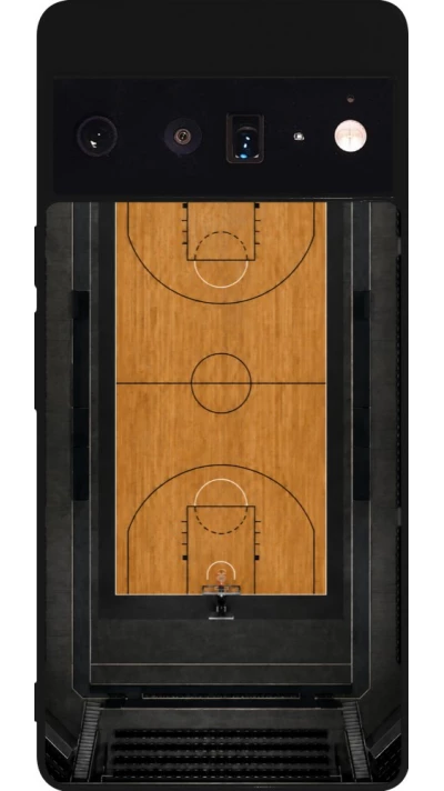Google Pixel 6 Pro Case Hülle - Silikon schwarz Sports 2026 Basketball