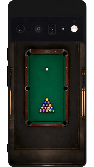 Google Pixel 6 Pro Case Hülle - Silikon schwarz Sports 2026 Billard