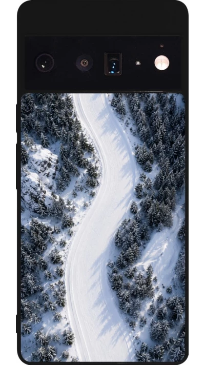 Google Pixel 6 Pro Case Hülle - Silikon schwarz Sports 2026 Ski
