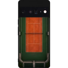 Google Pixel 6 Pro Case Hülle - Silikon schwarz Sports 2026 Tennis