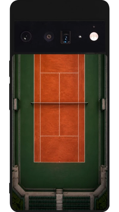 Google Pixel 6 Pro Case Hülle - Silikon schwarz Sports 2026 Tennis