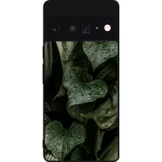 Google Pixel 6 Pro Case Hülle - Silikon schwarz Spring 23 fresh plants