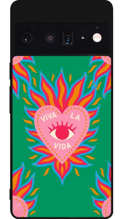 Google Pixel 6 Pro Case Hülle - Silikon schwarz Viva la vida 2026