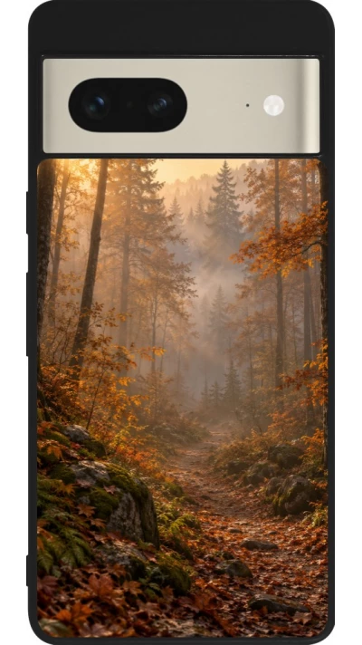 Google Pixel 7 Case Hülle - Silikon schwarz Autumn 26 Autumn walk