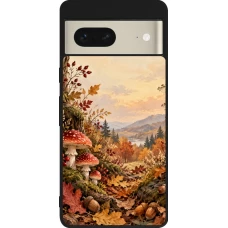Google Pixel 7 Case Hülle - Silikon schwarz Autumn 26 Illustrated Autumn