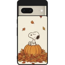 Google Pixel 7 Case Hülle - Silikon schwarz Autumn 26 Snoopy autumn
