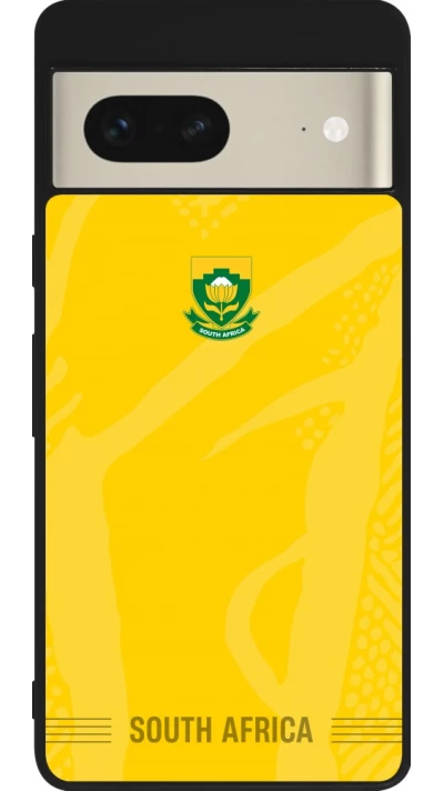 Google Pixel 7 Case Hülle - Silikon schwarz Südafrika 2026 personalisierbares Fussballtrikot