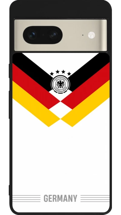 Google Pixel 7 Case Hülle - Silikon schwarz Deutschland 2026 personalisierbares Fussballtrikot