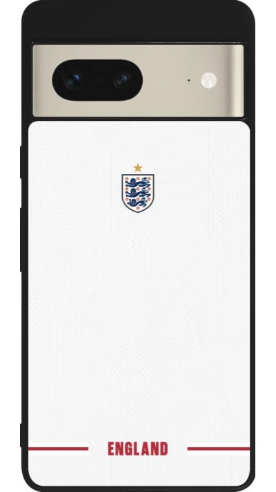 Google Pixel 7 Case Hülle - Silikon schwarz England 2026 personalisierbares Fussballtrikot