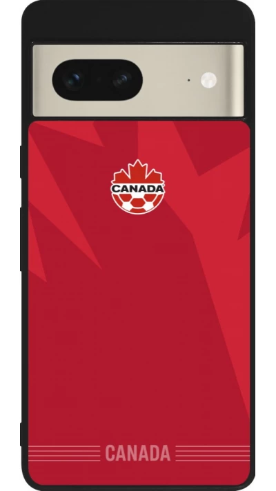 Google Pixel 7 Case Hülle - Silikon schwarz Kanada 2026 personalisierbares Fussballtrikot