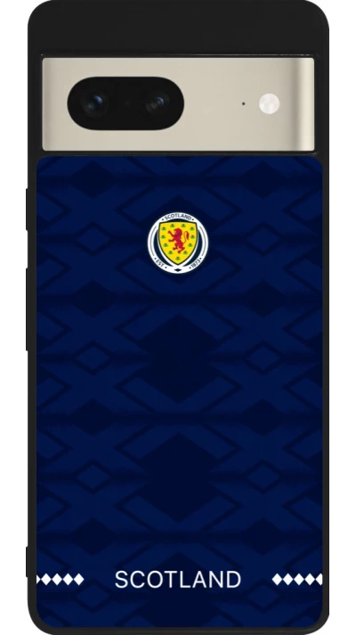 Google Pixel 7 Case Hülle - Silikon schwarz Schottland 2026 personalisierbares Fussballtrikot