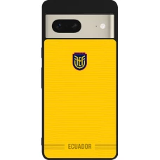 Google Pixel 7 Case Hülle - Silikon schwarz Ecuador 2026 personalisierbares Fussballtrikot