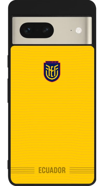 Google Pixel 7 Case Hülle - Silikon schwarz Ecuador 2026 personalisierbares Fussballtrikot