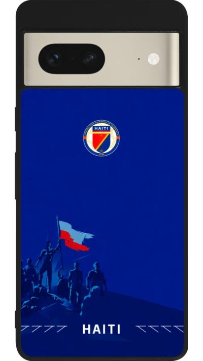Google Pixel 7 Case Hülle - Silikon schwarz Haiti 2026 personalisierbares Fussballtrikot