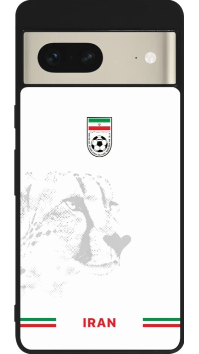 Google Pixel 7 Case Hülle - Silikon schwarz Iran 2026 personalisierbares Fussballtrikot