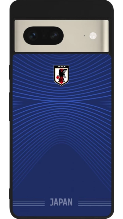 Google Pixel 7 Case Hülle - Silikon schwarz Japan 2026 personalisierbares Fussballtrikot