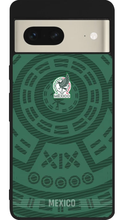 Google Pixel 7 Case Hülle - Silikon schwarz Mexiko 2026 personalisierbares Fussballtrikot