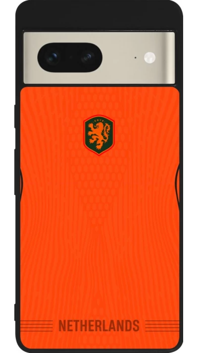 Google Pixel 7 Case Hülle - Silikon schwarz Niederlande 2026 personalisierbares Fussballtrikot