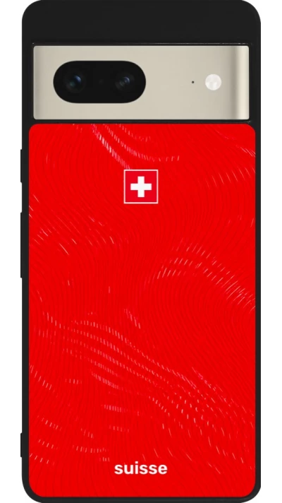 Google Pixel 7 Case Hülle - Silikon schwarz Schweiz 2026 personalisierbares Fussballtrikot