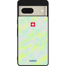Google Pixel 7 Case Hülle - Silikon schwarz Schweiz Away 2026 personalisierbares Fussballtrikot