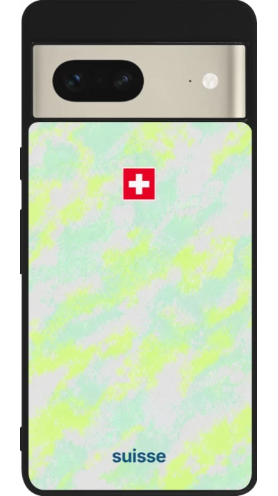 Google Pixel 7 Case Hülle - Silikon schwarz Schweiz Away 2026 personalisierbares Fussballtrikot