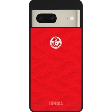 Google Pixel 7 Case Hülle - Silikon schwarz Tunesien 2026 personalisierbares Fussballtrikot
