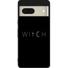 Google Pixel 7 Case Hülle - Silikon schwarz Halloween 22 witch word