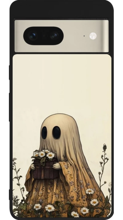 Google Pixel 7 Case Hülle - Silikon schwarz Halloween 2025 Ghost gardener