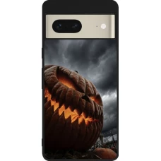 Coque Google Pixel 7 - Silicone rigide noir Halloween 2026 The Wicked Pumpkin